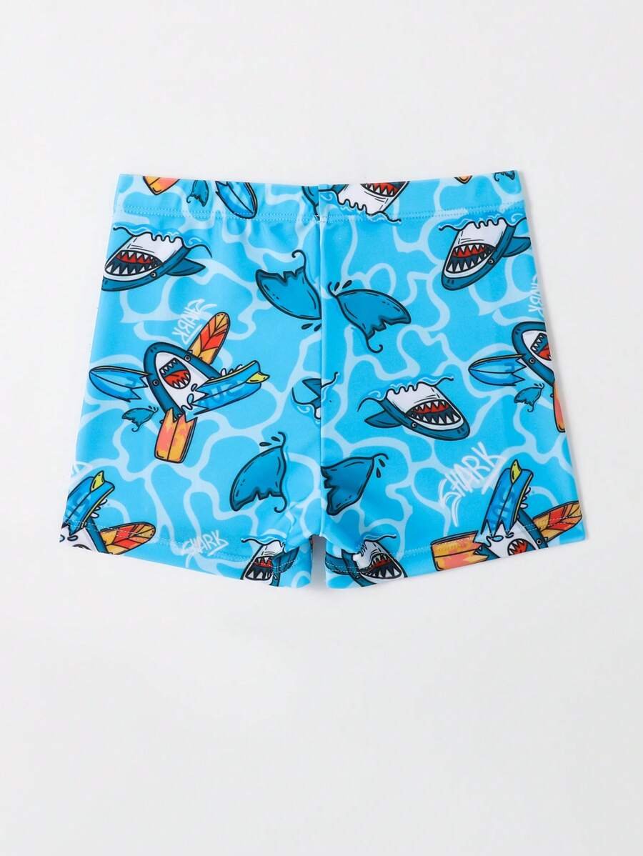 Ba?ador De Nataci?n Con Estampado De Tibur?n Para Chico Joven - Imagen 2