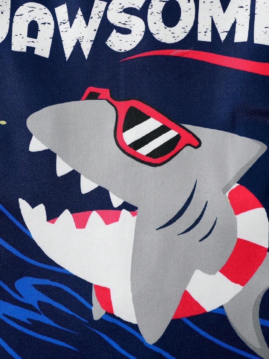 Traje De Ba?o De Una Sola Pieza Con Cuello Redondo Y Estampado - Imagen 3