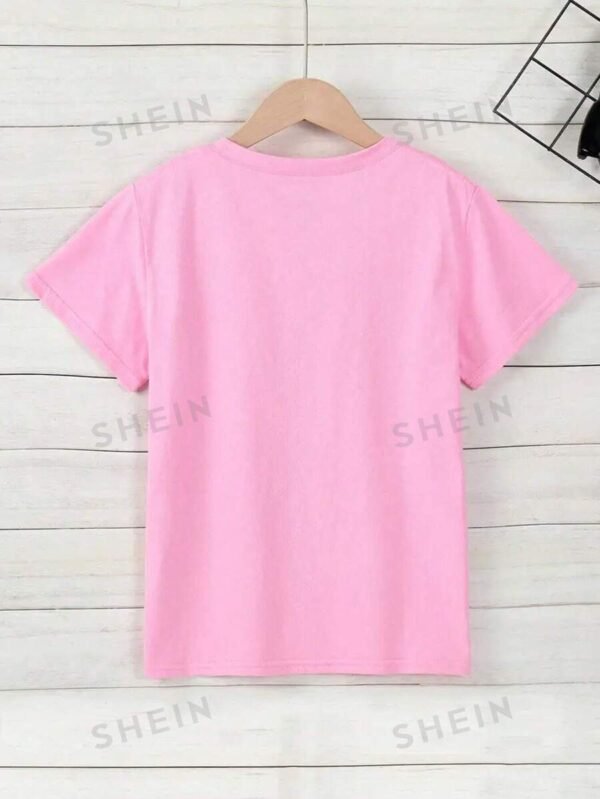 Camiseta Ajustada De Manga Corta Con Estampado De Corazones De San Valent?n - Imagen 2