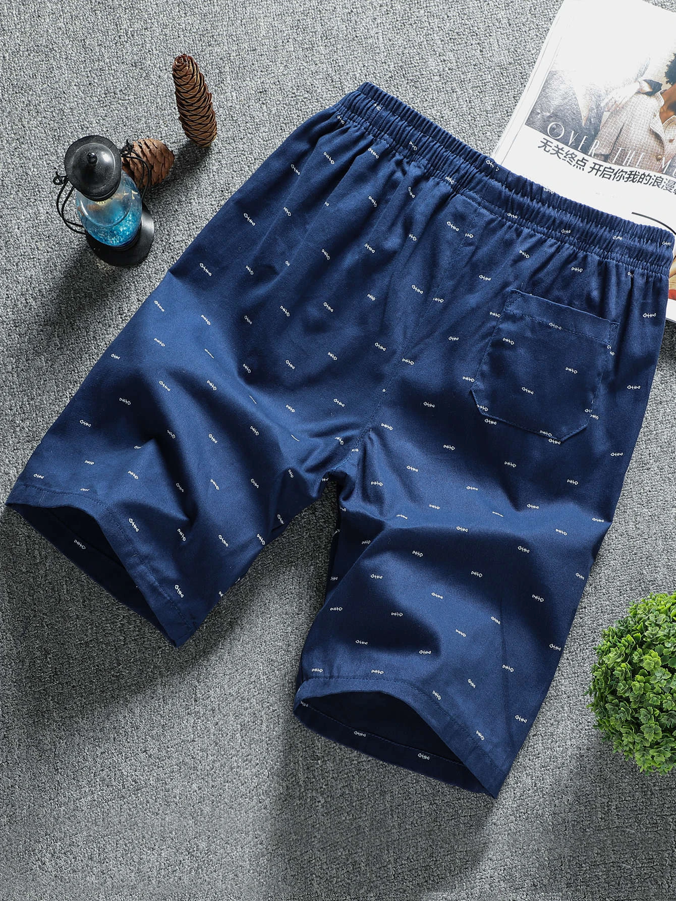 Short Con Cordón Con Estampado Completo - Imagen 4