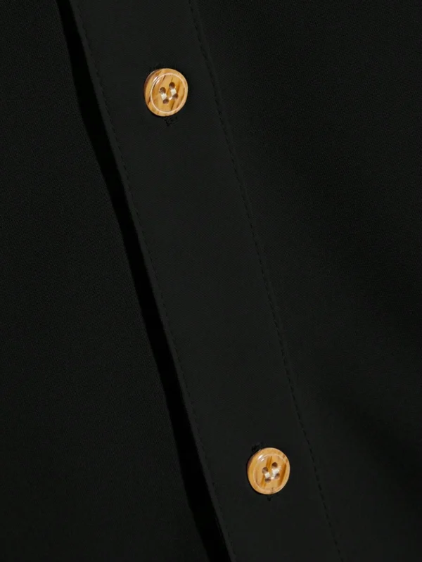 Camisa unicolor con botón delantero - Imagen 2