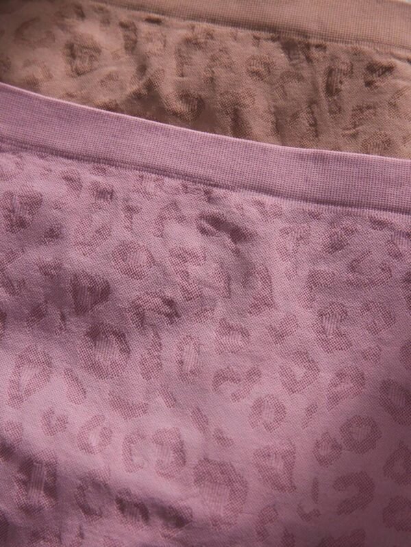 5 piezas Boyshorts de leopardo jacquard - Imagen 3