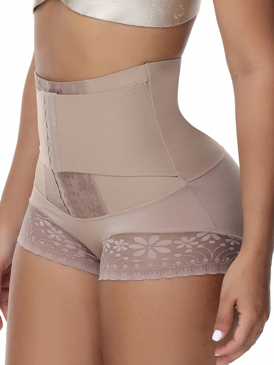 Bragas faja con encaje en contraste con corchete - Imagen 2