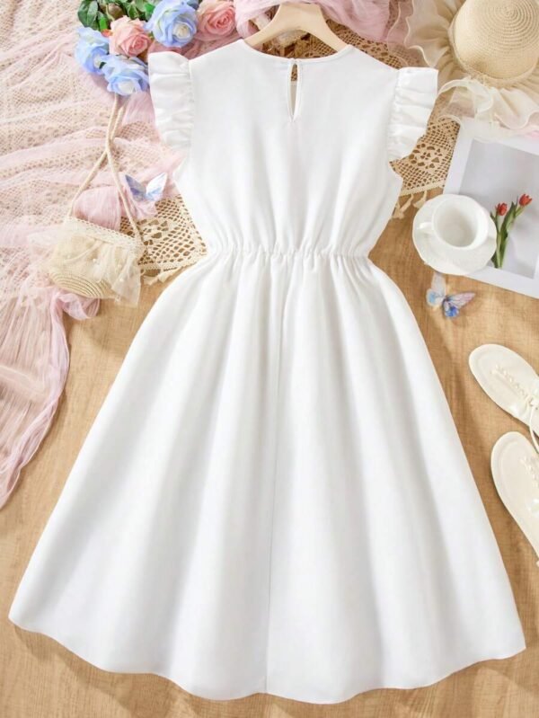 Vestido Casual De Manga Voladora Para Chica Adolescente - Imagen 2