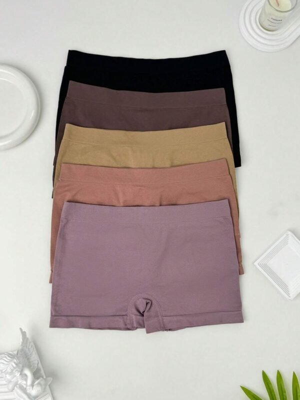 5 piezas Boyshorts unicolor simple