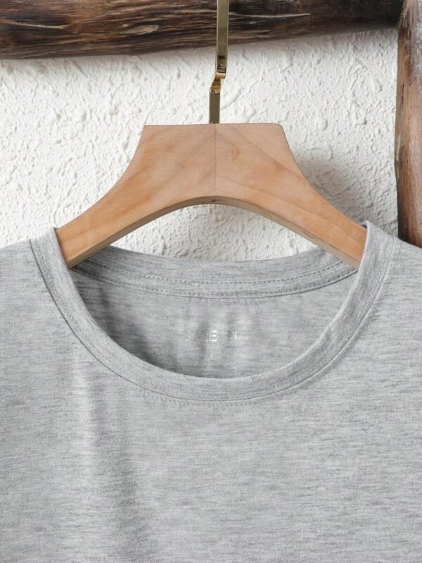 Camiseta de cuello redondo con estampado floral - Imagen 3