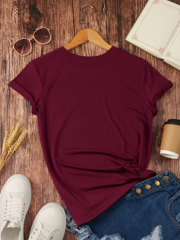 Camiseta con estampado de slogan - Imagen 2