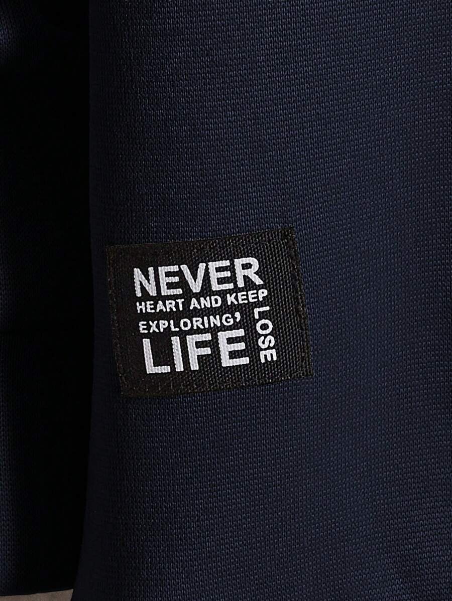 Sudadera Casual Para Hombre Con Bloque De Color - Imagen 3