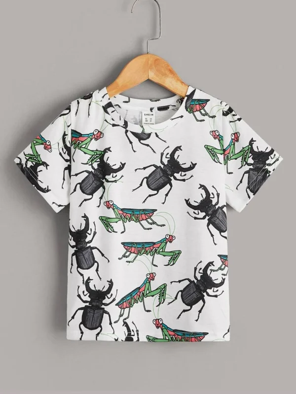 Niñito Camiseta con estampado de insecto