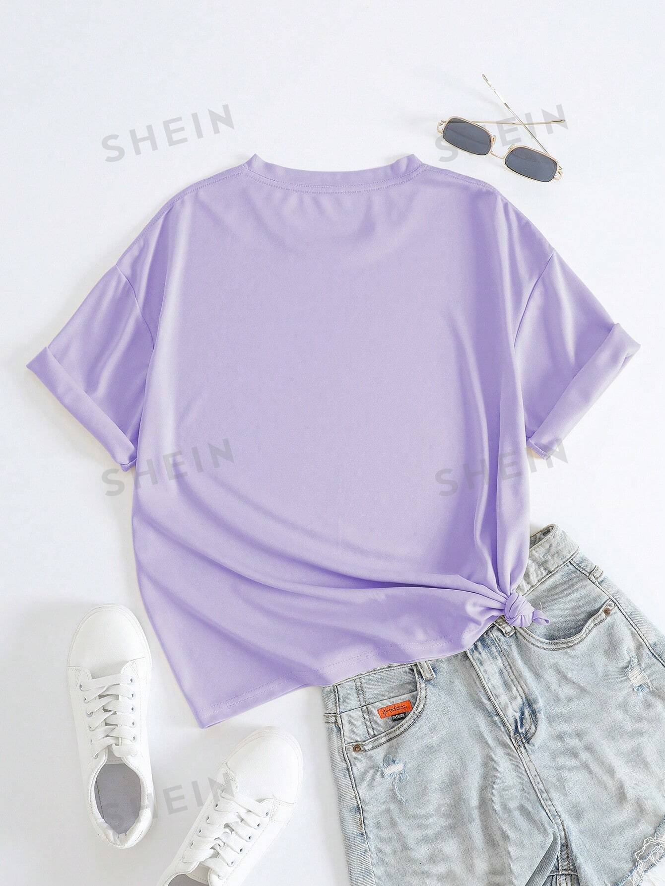 Camiseta con estampado de dinosaurio de dibujos animados - Imagen 2