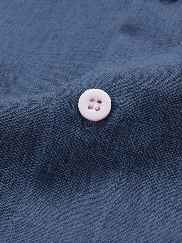 Camisa con parche de bolsillo con botón - Imagen 2
