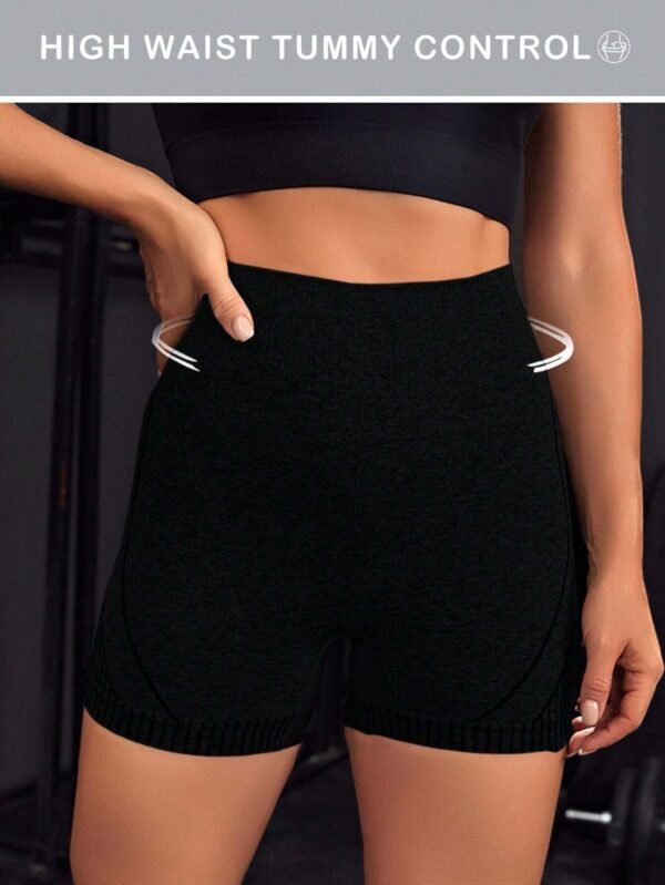 Shorts deportivos inconsútil control de barriga levantamiento - Imagen 2