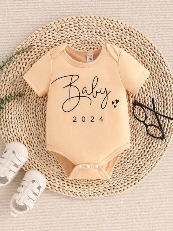 Body Para Bebé Niño Con Letras Impresas