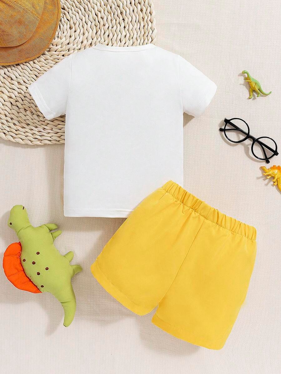 Conjunto De Camiseta Y Pantalones Cortos De Manga Corta - Imagen 2