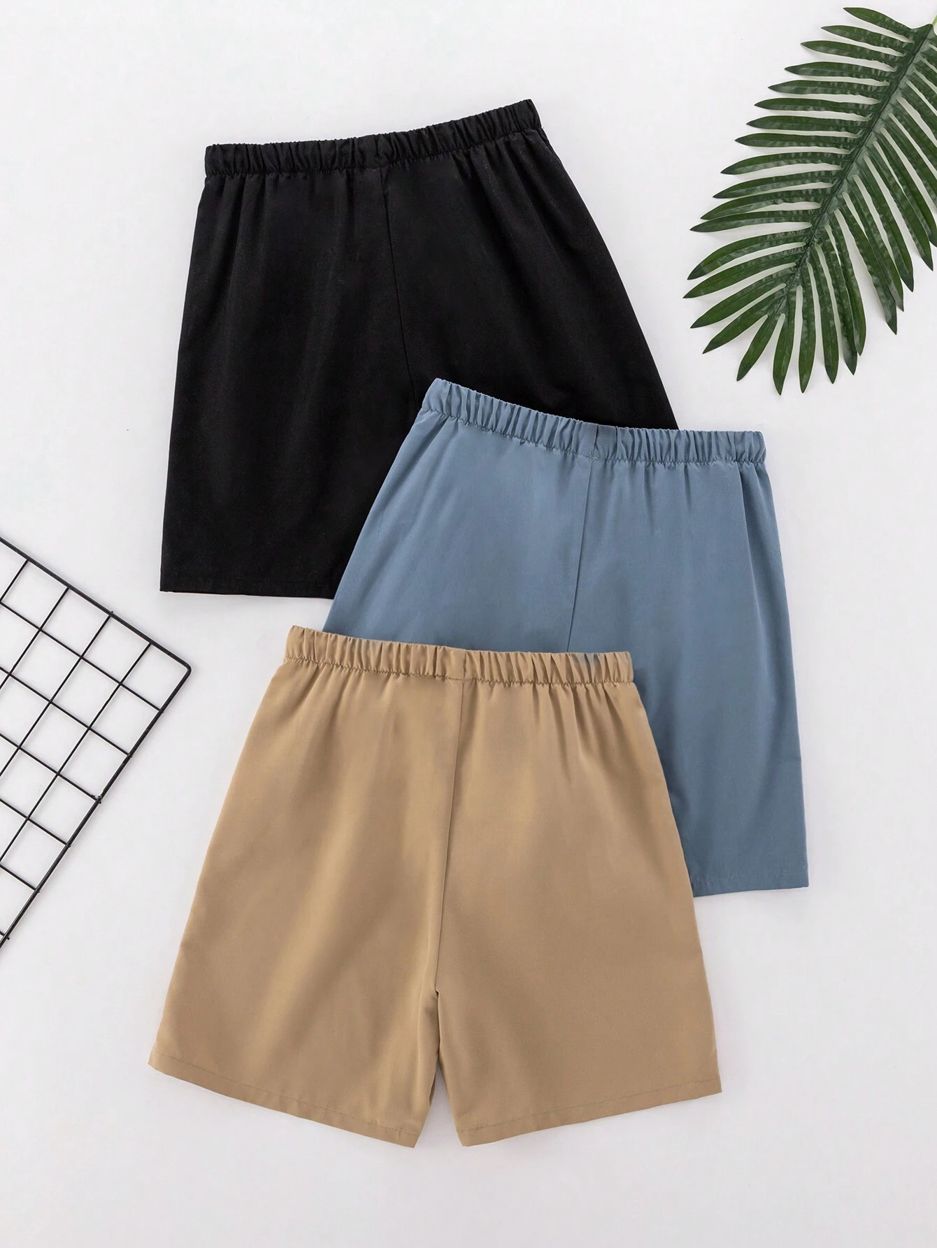 Pantaloncillos deportivos casuales y básicos unicolor - Imagen 2