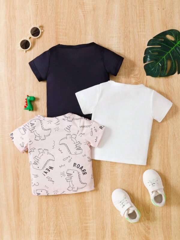 Camisetas para bebé niño con mangas cortas, para primavera y verano - Imagen 2