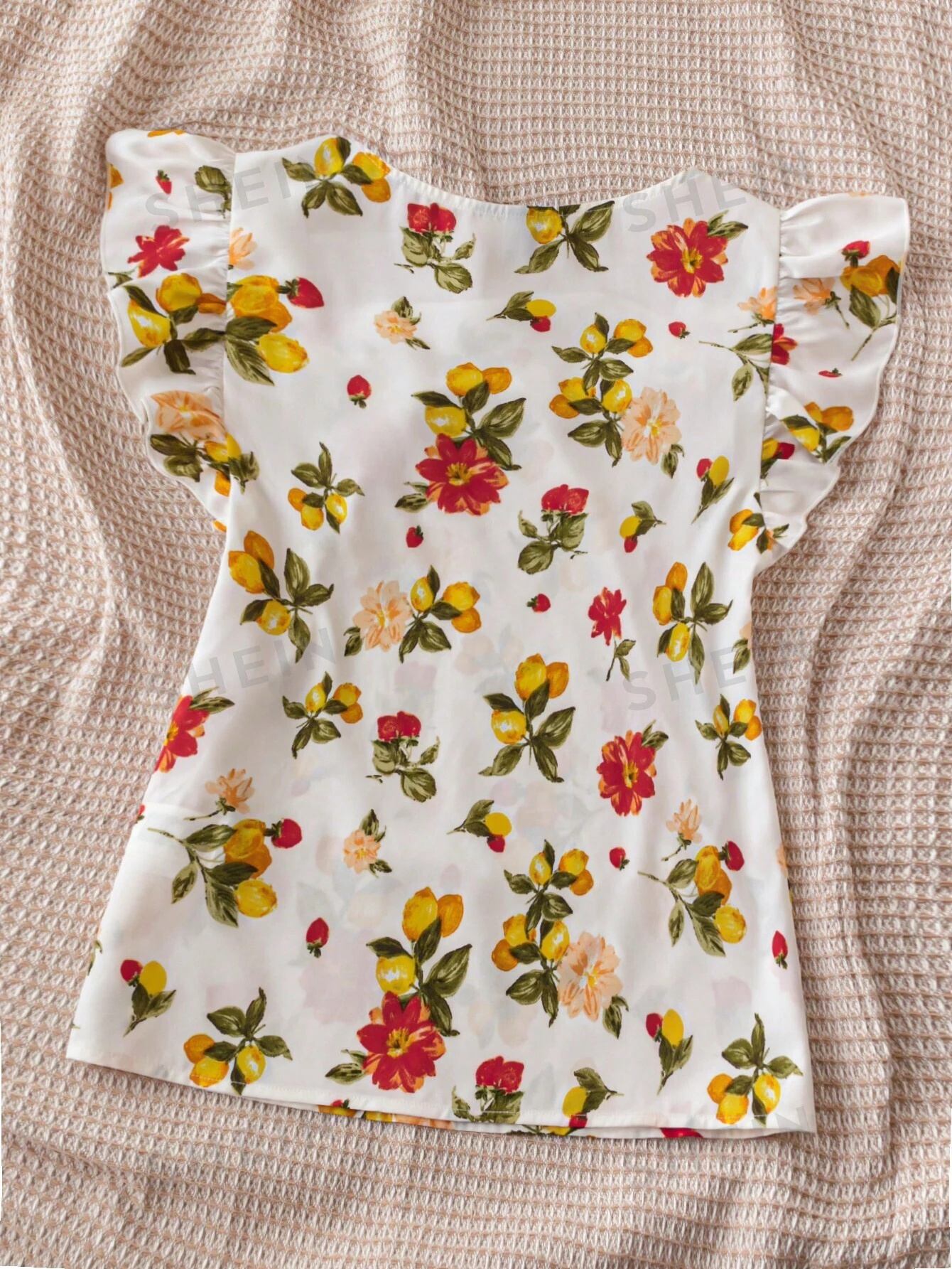 Blusa blanca y suelta para vacaciones, fiestas de verano - Imagen 4