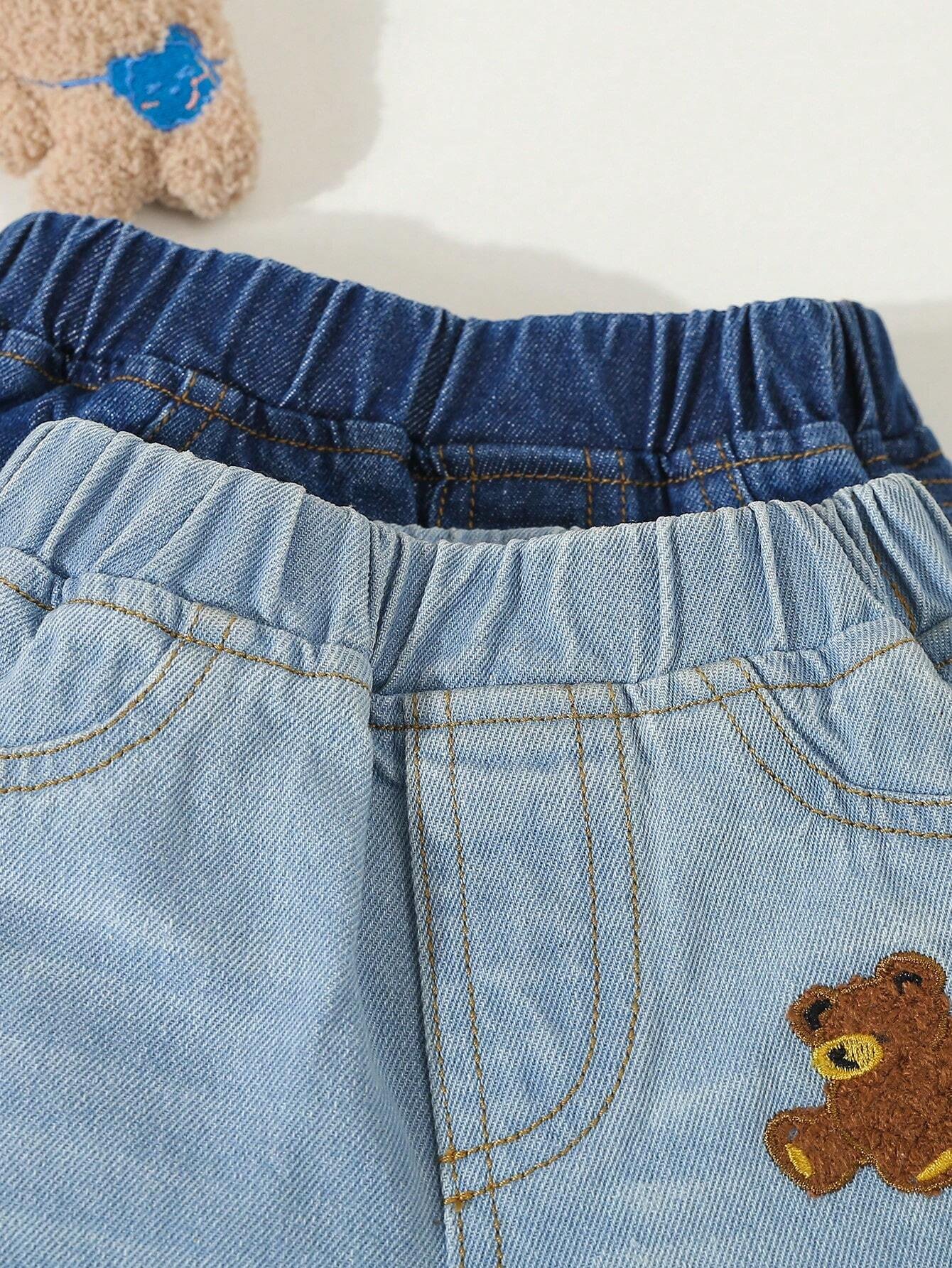 Pantalones cortos de mezclilla casuales simples y cómodos - Imagen 2
