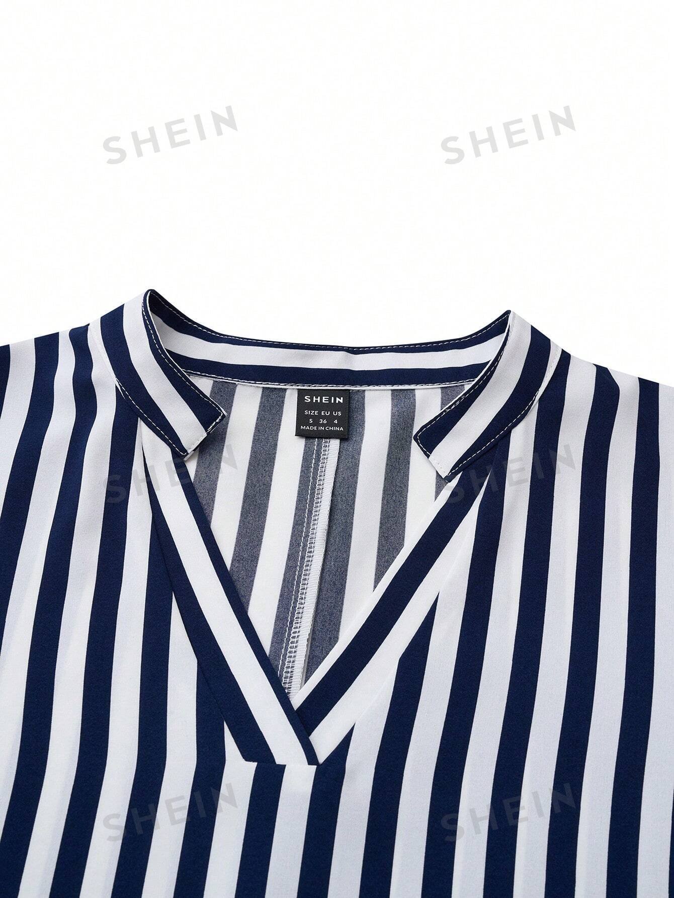 Vestido de línea A para mujeres de verano con mangas cortas abullonadas - Imagen 2