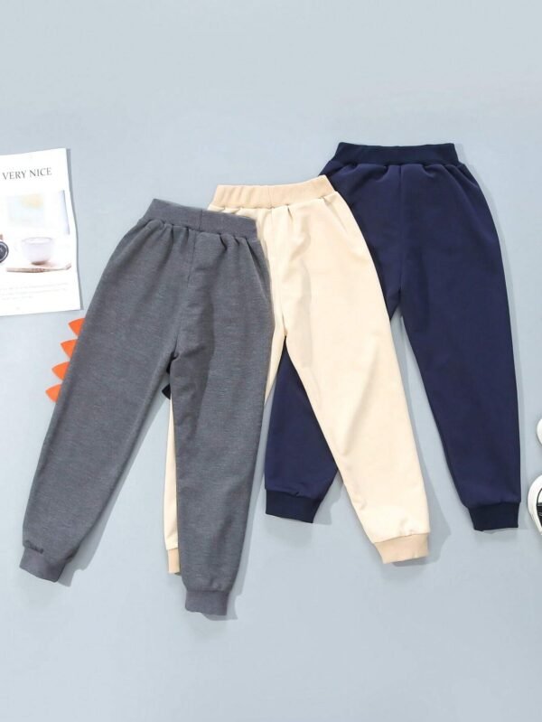 Pantalones largos informales con estampado de dinosaurio - Imagen 4