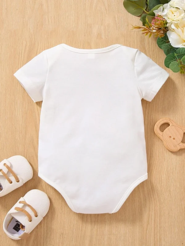 Body De Bebé Para Niñas Con Lema Y Estampado De Elefante - Imagen 2