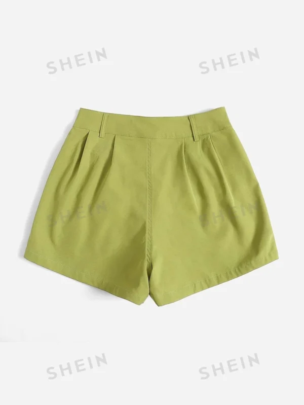 Shorts de talle alto con fruncido - Imagen 2