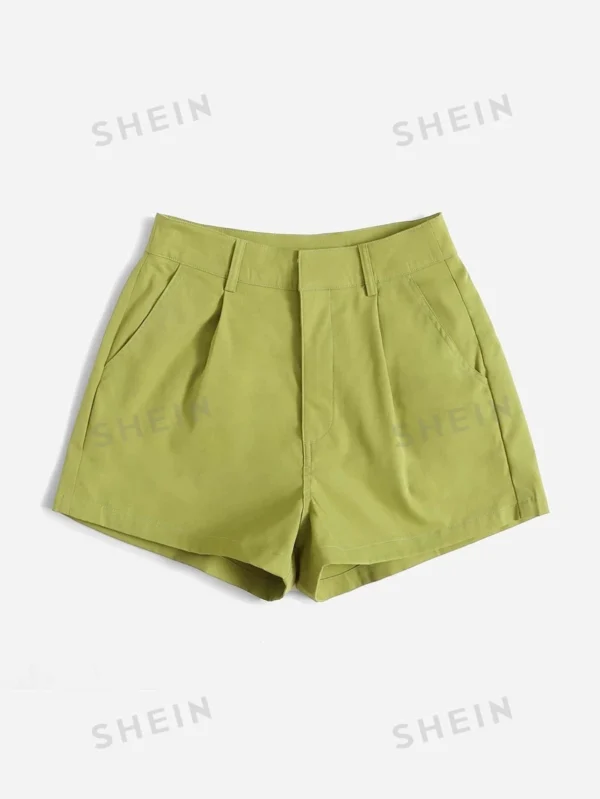 Shorts de talle alto con fruncido - Imagen 3