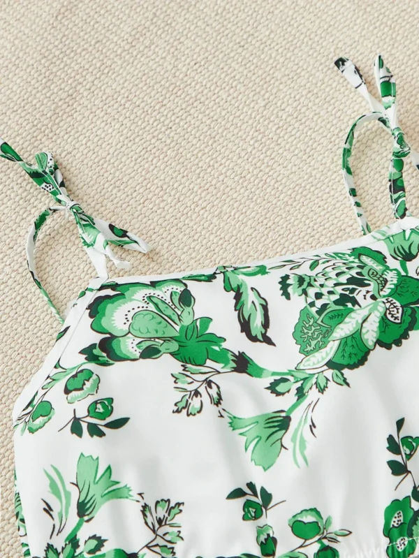 Conjunto De Camiseta Y Pantalón Para Bebé Niña Con Diseño De Flores - Imagen 3