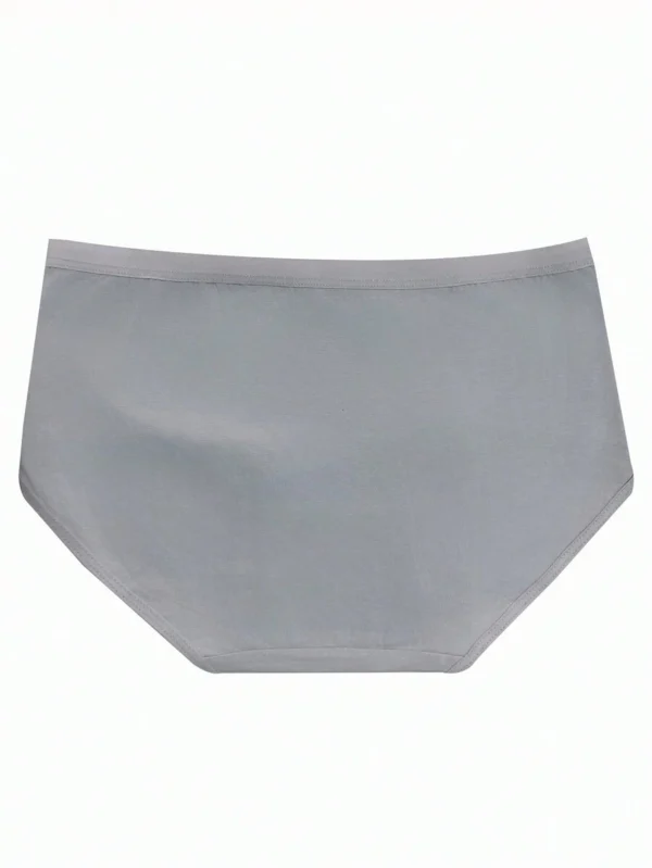 Piezas/pack Ropa Interior Femenina De Color Sólido Transpirable Y Amigable Con La Piel - Imagen 2