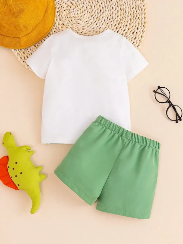 Conjunto De Shorts Impresos De Dinosaurio - Imagen 2