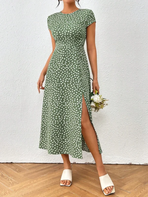 Vestido de verano para mujer con estampado de lunares - Imagen 3