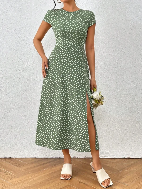 Vestido de verano para mujer con estampado de lunares