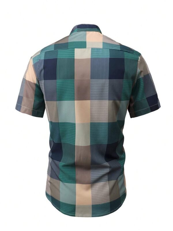 Camisa informal de verano para hombre con mangas cortas - Imagen 2