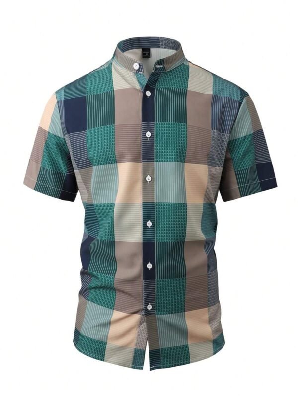 Camisa informal de verano para hombre con mangas cortas - Imagen 3