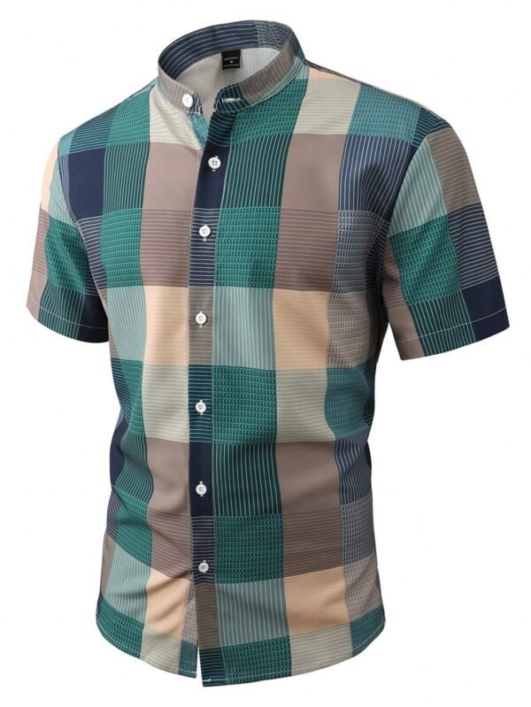 Camisa informal de verano para hombre con mangas cortas