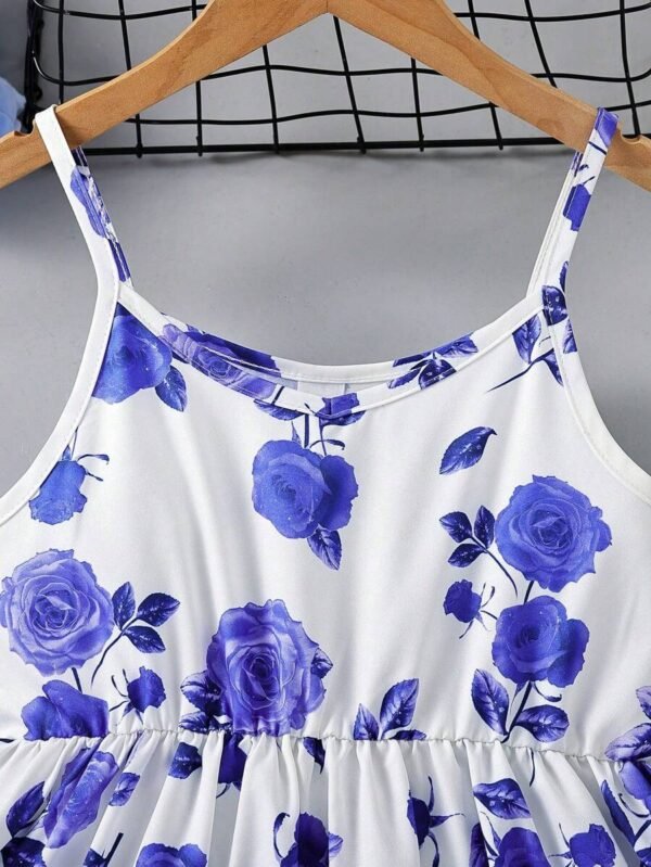 Vestido casual de verano sin mangas con diseño de flores - Imagen 3
