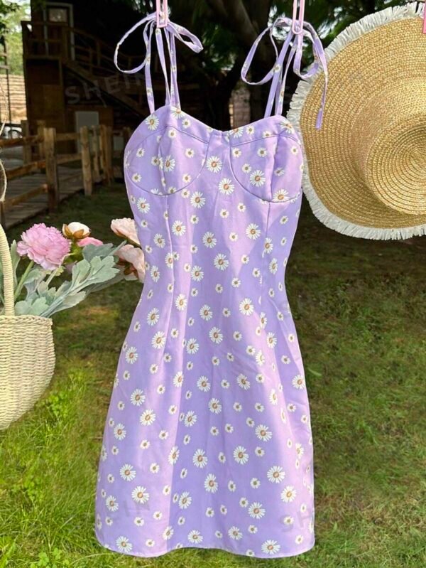 Vestido de verano para mujer con estampado floral - Imagen 3