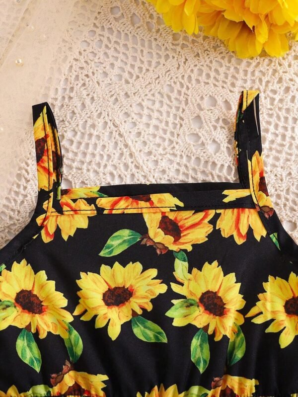 Conjunto de vestido de estilo casual + sombrero - Imagen 3