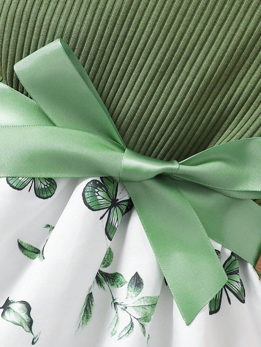 Vestido casual diario versátil con estampado de mariposas - Imagen 3