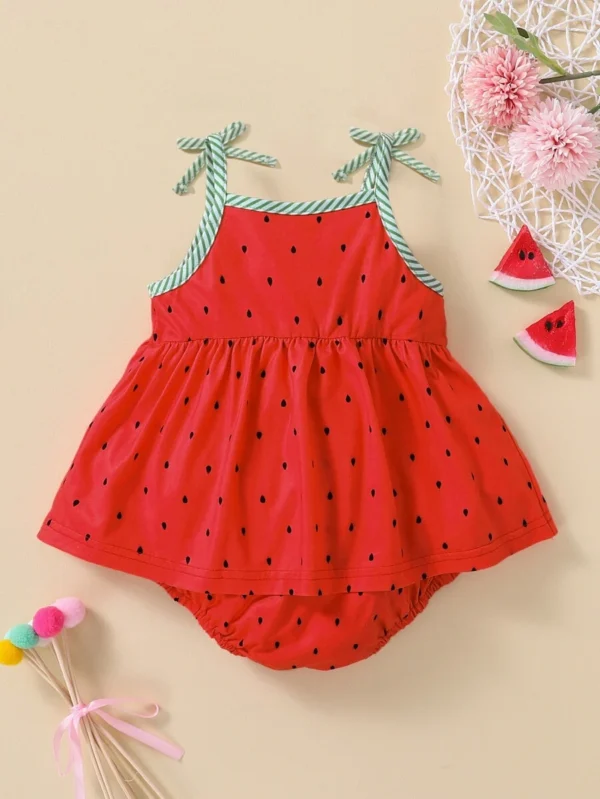 Vestido Con Bodysuit Combinado Con Hombros Descubiertos - Imagen 2