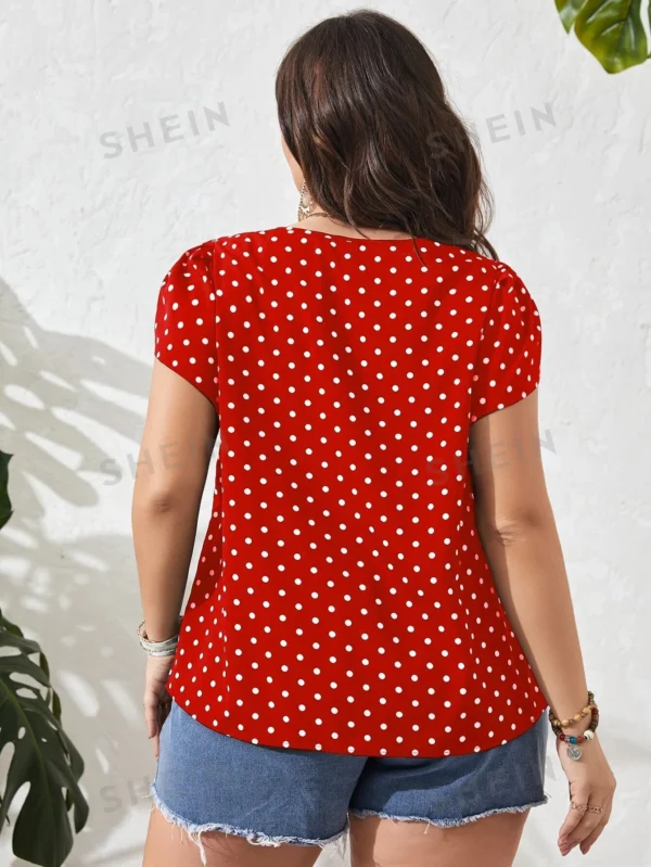 Blusa de lunares manga tulipán - Imagen 2
