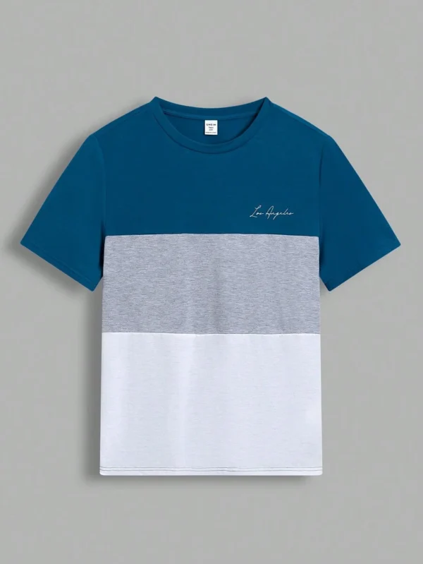 Camiseta Corta De Manga Corta Con Estampado De Letras
