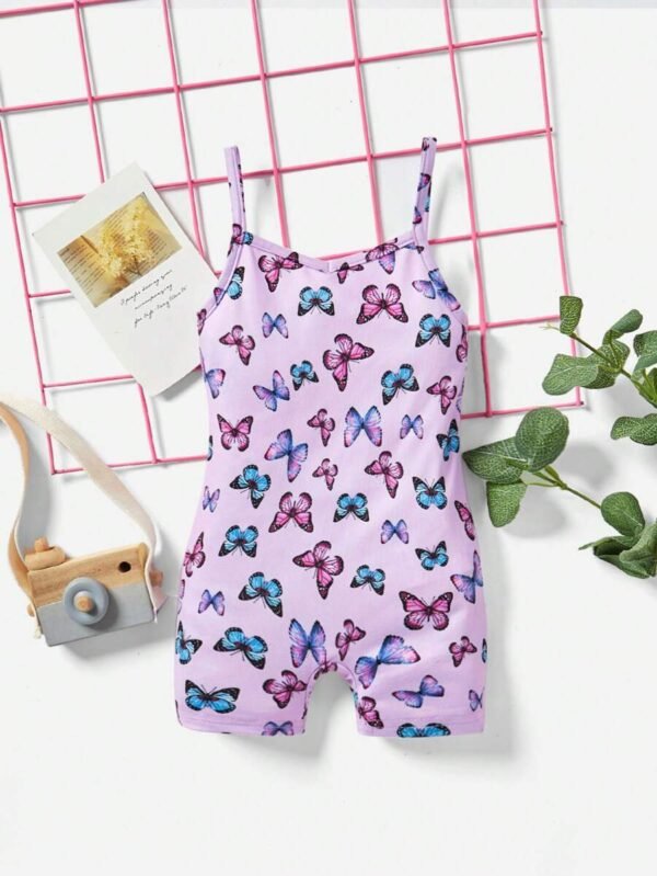 Bebe Mono de tirantes con estampado de mariposa