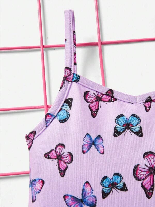 Bebe Mono de tirantes con estampado de mariposa - Imagen 3