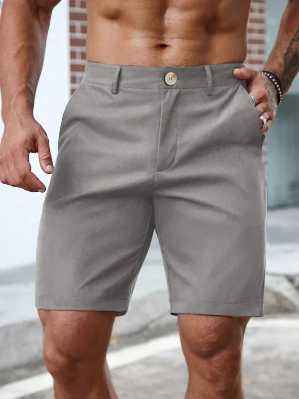 Shorts Khaki casuales de moda y de color sólido