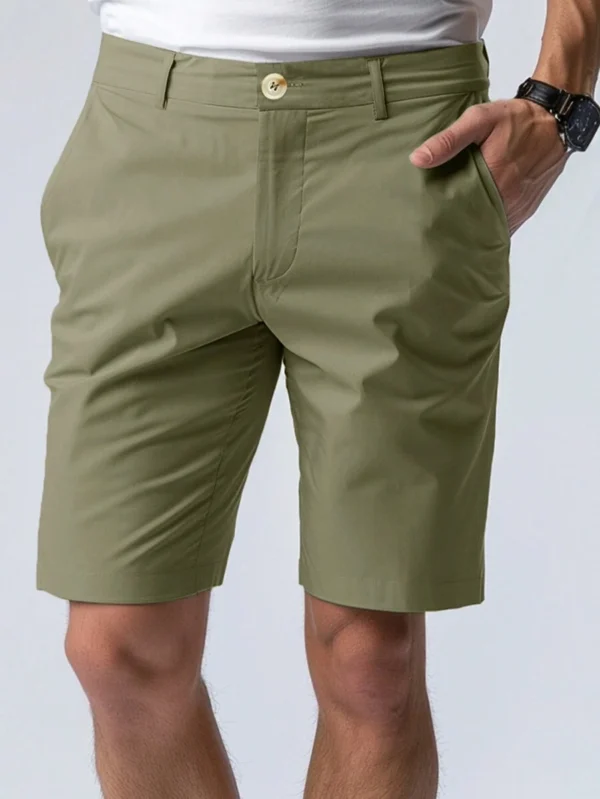 Shorts Khaki casuales de moda y de color sólido