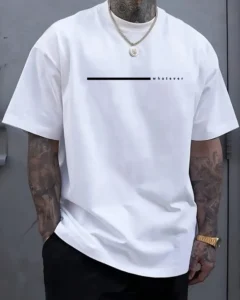 Camiseta de manga corta de cuello redondo de corte ajustado