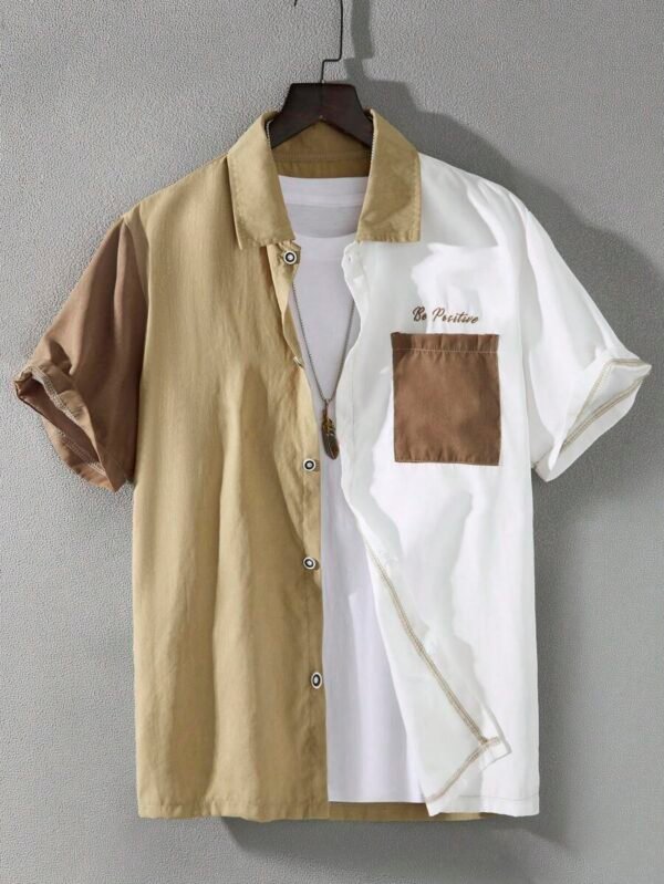 Camisa de manga corta para hombre, marca casual japonesa
