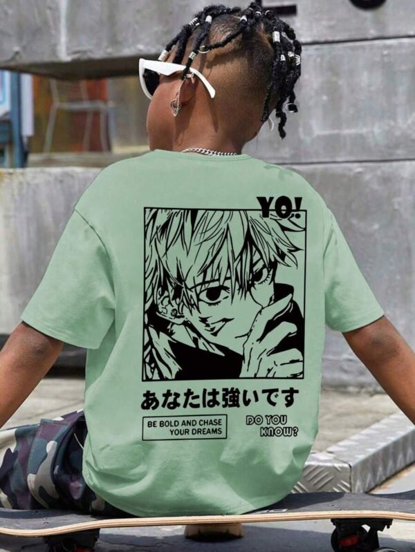 Camiseta de manga corta de verano casual con cuello redondo