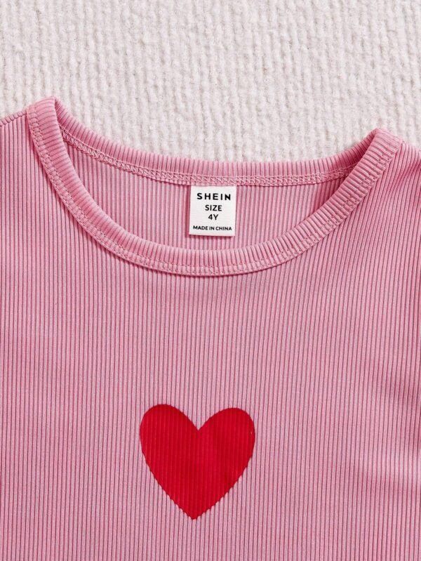 Camisetas Veraniegas Y Casuales Con Cuello Redondo Para Niñas - Imagen 2